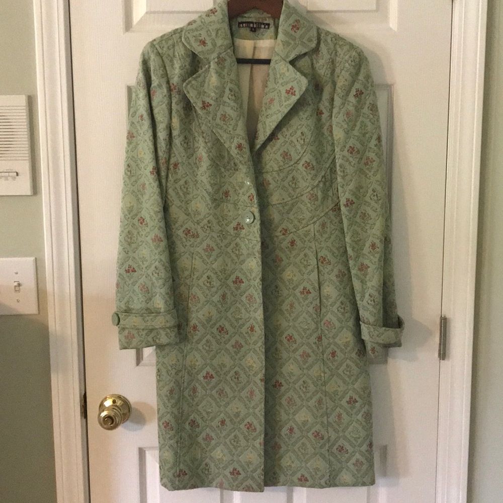 Tapestry coat.
